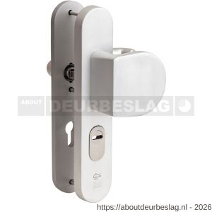 Maasland F72AGK deurbeslag greep-kruk aluminium PC 72 mm - R11301858 - afbeelding 1