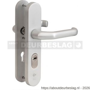 Maasland F72AKK deurbeslag kruk-kruk aluminium PC 72 mm - R11301860 - afbeelding 1