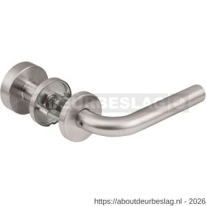 Maasland S200-RPK binnendeurbeslag kruk-knop garnituur L RVS met - R11301017 - afbeelding 2
