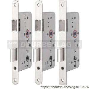 Maasland E-3160DNR20 project dag- en nachtslot met afgeronde voorplaat 20 mm doornmaat 60 - R11300048 - afbeelding 2