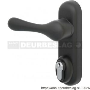 Maasland E-DB500Z vluchtwegtechniek buitendeurbeslag met cilinderbediening zwart voor PR1 en - R11300875 - afbeelding 1