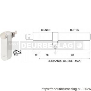 Maasland GTM3060AS Flexeria motorcilinder met SKG*** cilinder 30/60 Abus - R11301030 - afbeelding 1