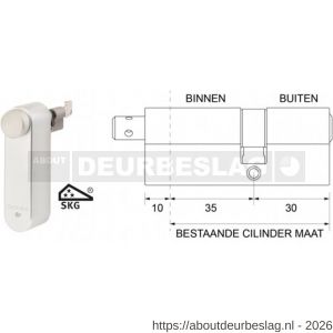 Maasland GTM3530AS Flexeria motorcilinder met SKG*** cilinder 35/30 Abus - R11301031 - afbeelding 1