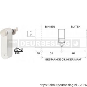 Maasland GTM3540AS Flexeria motorcilinder met SKG*** cilinder 35/40 Abus - R11301033 - afbeelding 1