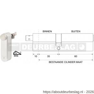 Maasland GTM3560AS Flexeria motorcilinder met SKG*** cilinder 35/60 Abus - R11301037 - afbeelding 1