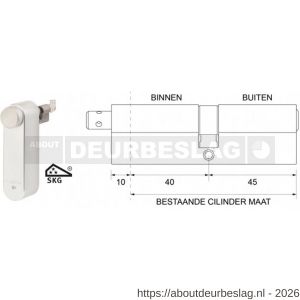 Maasland GTM4045AS Flexeria motorcilinder met SKG*** cilinder 40/45 Abus - R11301041 - afbeelding 1