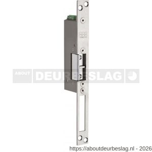 Maasland RVDT10ER vluchtelektrische deuropener ruststroom lange sluitplaat 12 V DC dagschootsignalering DIN - R11300268 - afbeelding 1