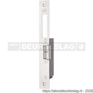 Maasland RVNT10EL elektrische nachtschoot deuropener ruststroom lange sluitplaat 12 V DC DIN links - R11300384 - afbeelding 1