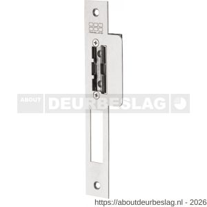 Maasland S52UL elektrische deuropener arbeidsstroom lange Nemef sluitplaat hoekig 10-24 V AC-DC schootgeleider DIN - R11300216 - afbeelding 1