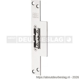 Maasland SI33U elektrische deuropener smal arbeidsstroom korte lip sluitplaat 10-24 V AC-DC impulsontgrendeling - R11300129 - afbeelding 1