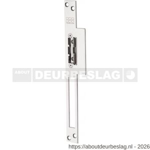 Maasland SP32U elektrische deuropener smal arbeidsstroom lange lip sluitplaat 10-24 V AC-DC vrijzetpal - R11300248 - afbeelding 1