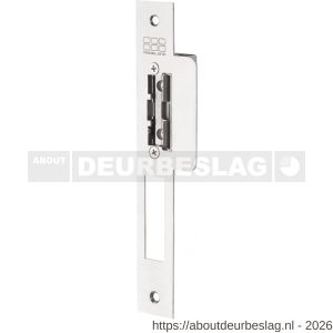 Maasland SP52UL elektrische deuropener arbeidsstroom lange Nemef sluitplaat hoekig 10-24 V AC-DC vrijzetpal schootgeleider DIN - R11300220 - afbeelding 1