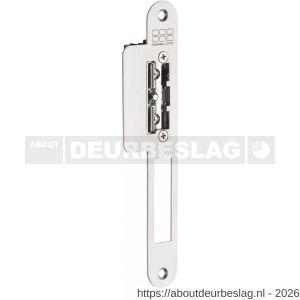 Maasland SPI50UR elektrische deuropener arbeidsstroom lange Nemef sluitplaat afgerond 10-24 V AC-DC vrijzetpal impulsontgrendeling schootgeleider DIN - R11300842 - afbeelding 1