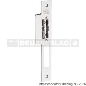 Maasland SPI52UR elektrische deuropener arbeidsstroom lange Nemef sluitplaat hoekig 10-24 V AC-DC vrijzetpal impulsontgrendeling schootgeleider DIN - R11300845 - afbeelding 1