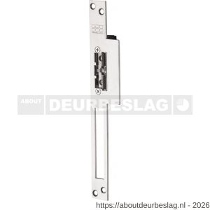 Maasland ST32U elektrische deuropener smal arbeidsstroom lange lip sluitplaat 10-24 V AC-DC dagschootsignalering - R11300250 - afbeelding 1