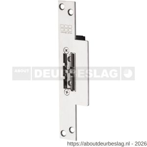 Maasland ST33U elektrische deuropener smal arbeidsstroom korte lip sluitplaat 10-24 V AC-DC dagschootsignalering - R11300132 - afbeelding 1