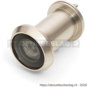 Dulimex DX DRS 216B deurspion Big Eye 200 graden diameter 22 mm deurdikte 35-60 mm met afsluitklepje krasvaste glazen lens massief messing RVS finish - A30204954 - afbeelding 1
