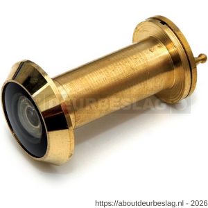 Dulimex DX DRS 2141 F30 deurspion 200 graden diameter 14 mm deurdikte 35-55 mm 30 min brandwerend met afsluitklepje massief messing gepolijst - A30202632 - afbeelding 1