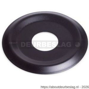 Dulimex DX DRP 183B deurspion afdekrozet voor DRS 183B en DRS 2143B massief messing zwart - A30204291 - afbeelding 1