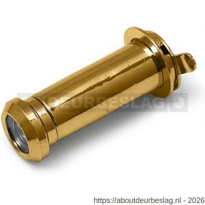 Dulimex DX DRS 161B deurspion 160 graden diameter 12 mm deurdikte 31-56 mm met afsluitklepje massief messing gepolijst - A30204283 - afbeelding 1