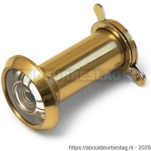 Dulimex DX DRS 181B deurspion 180 graden diameter 14 mm deurdikte 35-60 mm met afsluitklepje massief messing gepolijst - A30203787 - afbeelding 1