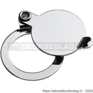Dulimex DX DRSP 180B deurspion afsluitplaatje voor DRS 180B en DRS 2140B massief messing verchroomd - A30202655 - afbeelding 1