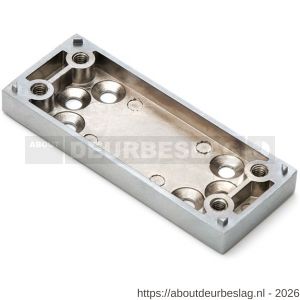 Dulimex DX RBM OPS SF onderlegplaat smal kozijn 8 mm voor raambeslag RBM zamac RVS finish - A30202671 - afbeelding 1