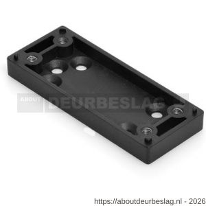 Dulimex DX RBM OPS BE onderlegplaat smal kozijn 8 mm voor raambeslag RBM zamac epoxy coating zwart - A30204360 - afbeelding 1