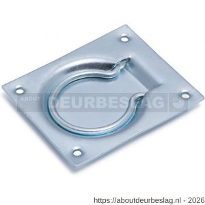 Dulimex DX LKR 075 BV luikring 75x90 mm staal verzinkt - A30202668 - afbeelding 1