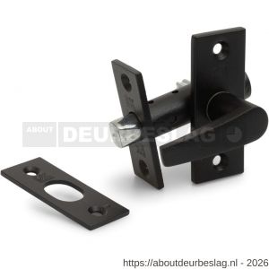 Dulimex DX DRB1435 BE insteekgrendel met sluitplaat 55/35 mm zwart - A30204493 - afbeelding 1