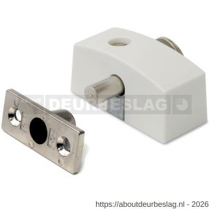 Dulimex DX SLS 9211B KA oplegslot smal met cilinderslot DX SKG* buiten draaiend sleutelnummer 011 wit - A30202016 - afbeelding 1