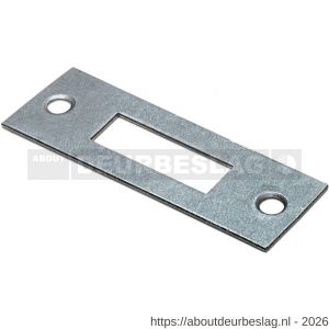 Dulimex DX SLP KS sluitplaat voor kastslot rechte hoeken staal verzinkt - A30202096 - afbeelding 1