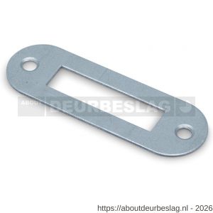 Dulimex DX SLPR KS sluitplaat voor kastslot ronde hoeken staal verzinkt - A30202097 - afbeelding 1