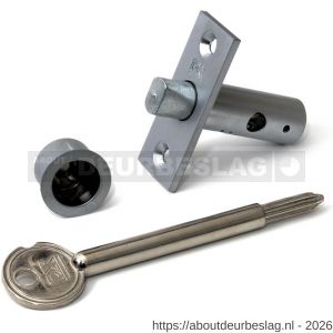 Dulimex DX DRB3025 SCP insteekgrendel met stersleutel en sluitpot 45/25 mm satijn verchroomd - A30202227 - afbeelding 1