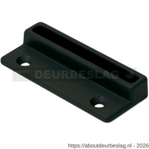 Dulimex DX RBP 7210 BE raamboomplaatje voor RBM 12 serie 74x30 mm zamac epoxy coating zwart - A30204362 - afbeelding 1