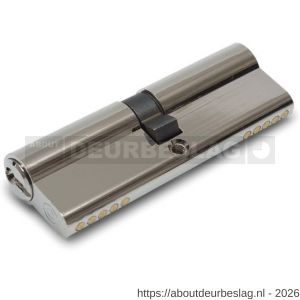 Dulimex DX PCW 30450KA21 profielcilinder 30-45 mm 5 pins cilinder op sleutelnummer 3021 beperkt gelijksluitend met stelschroef M5x70 mm 3 sleutels messing vernikkeld - A30201494 - afbeelding 1