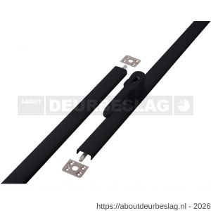 Dulimex DX ESPA BE espagnoletsluiting opbouw SKG** exclusief cilinder links en rechts toepasbaar 530-2500 mm zamac zwart - A30204222 - afbeelding 1