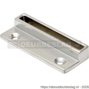 Dulimex DX RBP 7210 SF raamboomplaatje voor RBM 12 serie 74x30 mm zamac RVS finish - A30202693 - afbeelding 1
