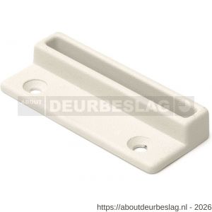 Dulimex DX RBP 7210 WE raamboomplaatje voor RBM 12 serie 74x30 mm zamac epoxy coating wit - A30202691 - afbeelding 1