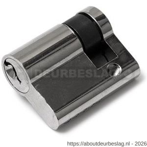 Dulimex DX PCW 30100KA21 profielcilinder-half 30-10 mm 5 pins cilinder op sleutelnummer 2021 beperkt gelijksluitend met stelschroef M5x70 mm 3 sleutels messing vernikkeld - A30201488 - afbeelding 1