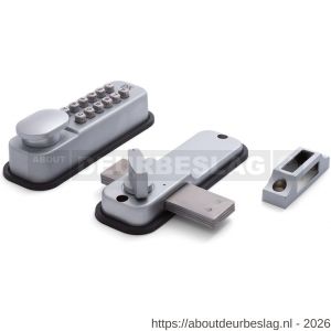 Dulimex DX KNSV-1150 SCP mechanisch codeslot met opbouw nachtschoot zeer eenvoudig herprogrammeerbaar satijn verchroomd - A30203970 - afbeelding 1