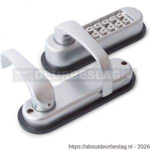 Dulimex DX KNSV-4080 SCP mechanisch codeslot met bedieningskruk free access-mogelijkheid herprogrammeerbaar toepasbaar op alle DIN (hoofd)-sloten satijn verchroomd - A30203644 - afbeelding 1