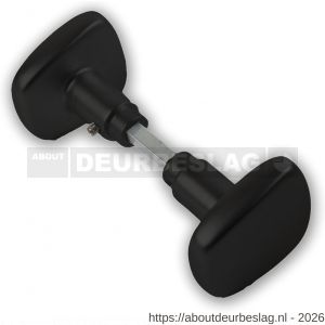 Ami DKN 165 40 BE deurknopset type 165/75 deurdikte 40 mm zwart - A30204526 - afbeelding 1