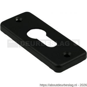 Ami RZ PC BE afdekrozet PC recht type 4 RH 1 stuk zwart - A30204548 - afbeelding 1