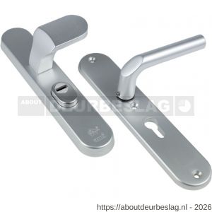 Ami VHB 72 OV AF voordeurgarnituur compleet PC 72 kerntrekbeveiliging veiligheidslangschild ovaal type 250/15 knop 145 en kruk 369 SKG*** F1 - A30204644 - afbeelding 1