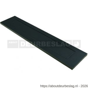 Ami BRPL RHBU BE briefplaat binnendraaiend met veer rechte hoeken met bevestigingsmateriaal zwart - A30204578 - afbeelding 1