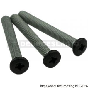 Ami SCHROEF 53/57 bevestigingsschroef veiligheidsschild 3 schroeven M6 zwart deurdikte 53-57 mm - A30204665 - afbeelding 1