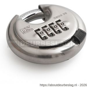 Dulimex DX HSDC 070B discusslot DX diameter 70 mm RVS met cijferslot beugel gehard staal - A30204155 - afbeelding 1