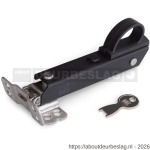 Dulimex DX RUZ-WKS-300BE raamuitzetter wegdraaibaar smalle montagevoet korte hendel voor klep- en uitzetramen SKG** RVS zwart-zwart - A30204370 - afbeelding 1