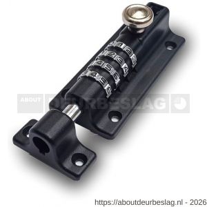 IBFM SGC 56 BE schuifgrendel met cijferslot aluminium zwart gelakt - A30204935 - afbeelding 1